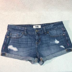 VS PINK denim short shorts size 4 nice